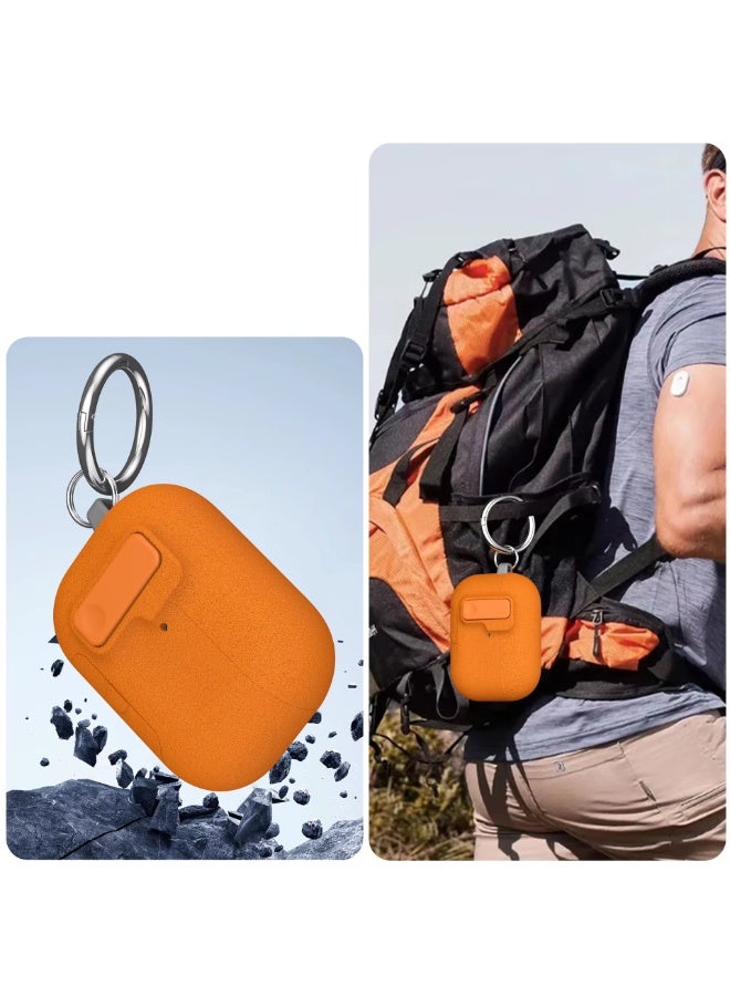 أكاليكس جراب حماية متين وصلب مزود بقفل أمان لسماعات AirPods Pro 3 من الجيل الثالث من Apple - أخضر - Image 5